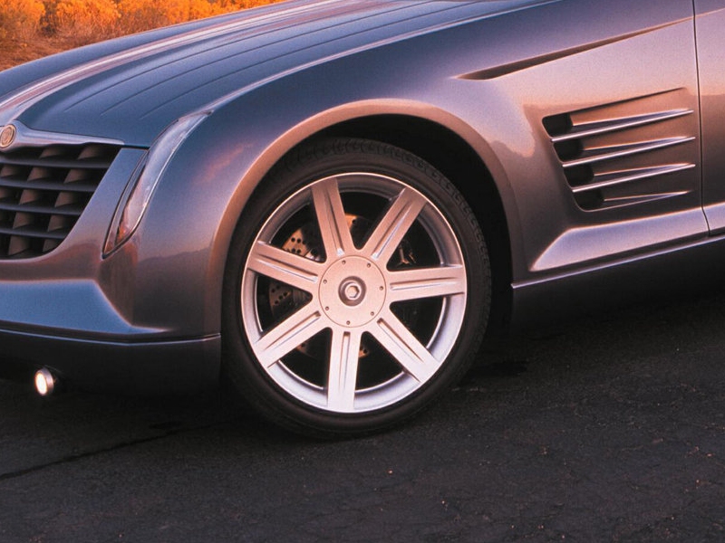 Chrysler Promotional image showing Prototype Crossfire wheel