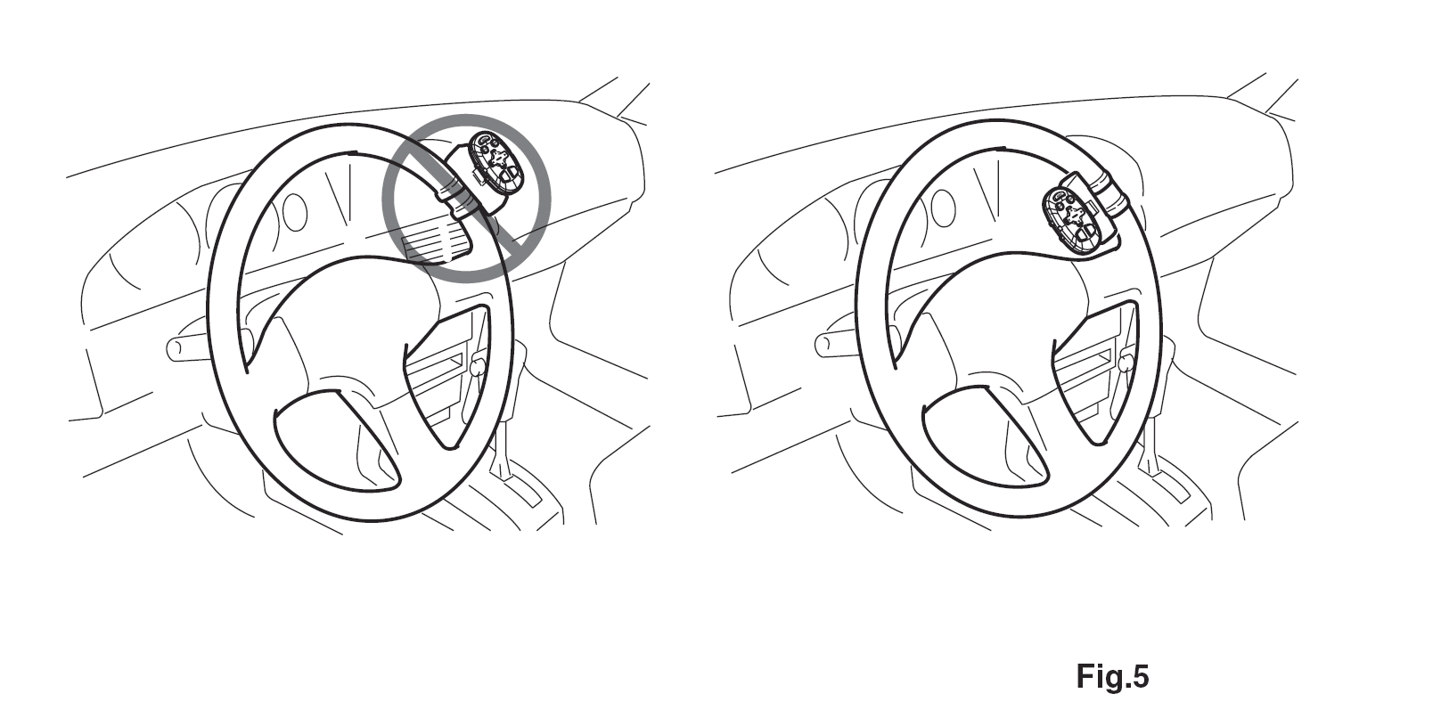 Pioneer CD-SR11 Steering Wheel Remote Control - Location on Steering Wheel
