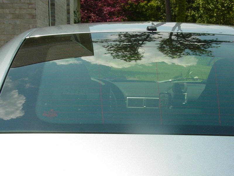 Rear View with Radar Detector Installed