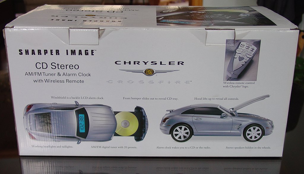 Box for Chrysler Crossfire CD Stereo with AM/FM Tuner & Alarm Clock