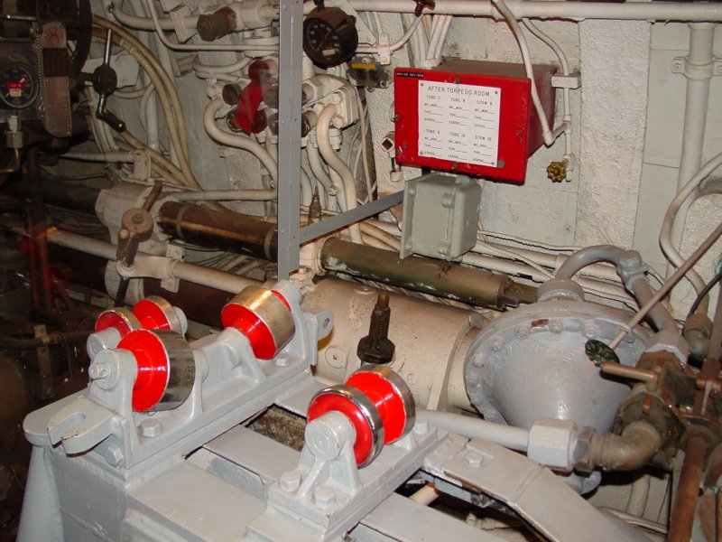Torpedo Room aboard USS Clamagore