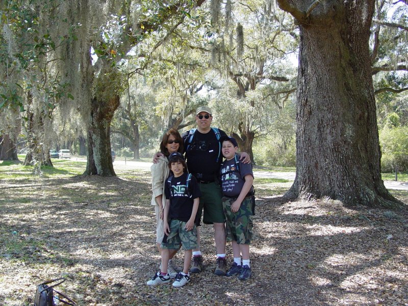 Maria, Tom, Paul and Ted at Boone Hall Plantation