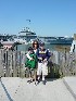 Tom, Maria, and Ted and USS Yorktown