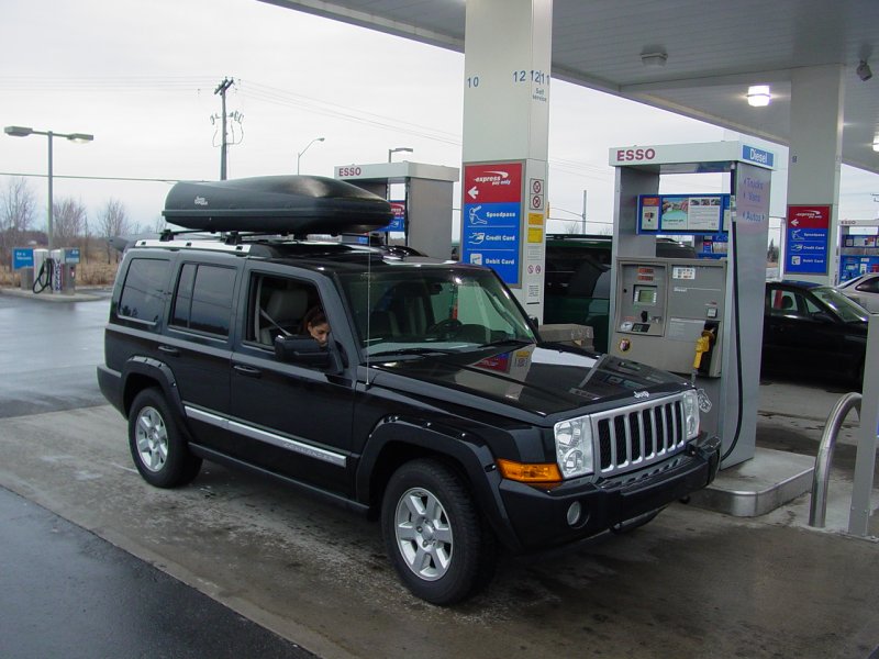 Fueling on the way to Montreal