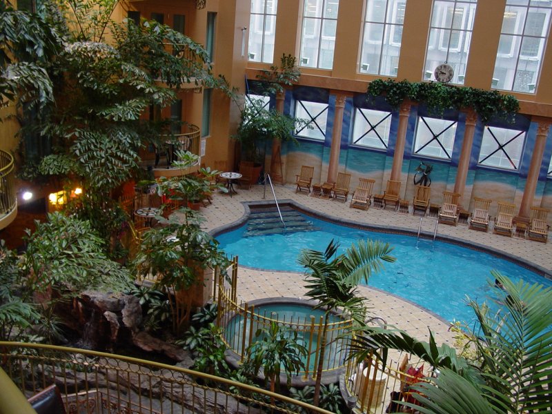 Indoor atrium at Palace Royale - click to enlarge