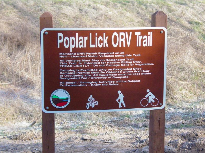 Poplar Lick Sign - Click to Enlarge
