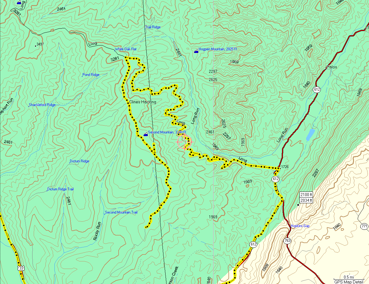 Old Long Run and Second Mountain Track Logs