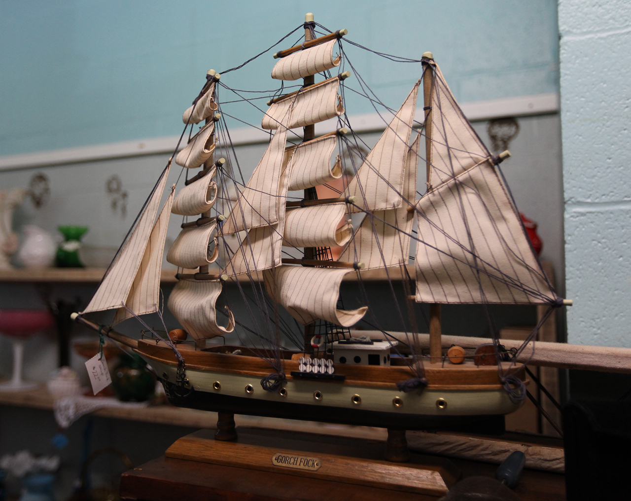 Gorch Fock Sailing Ship at Red House Elementary School Antique Mall