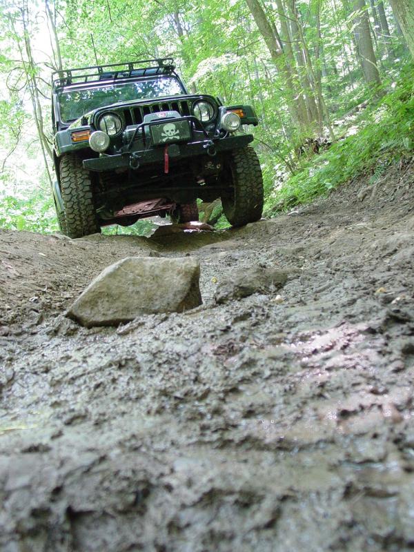 The Jeep and the Steep Hill - Click to Enlarge