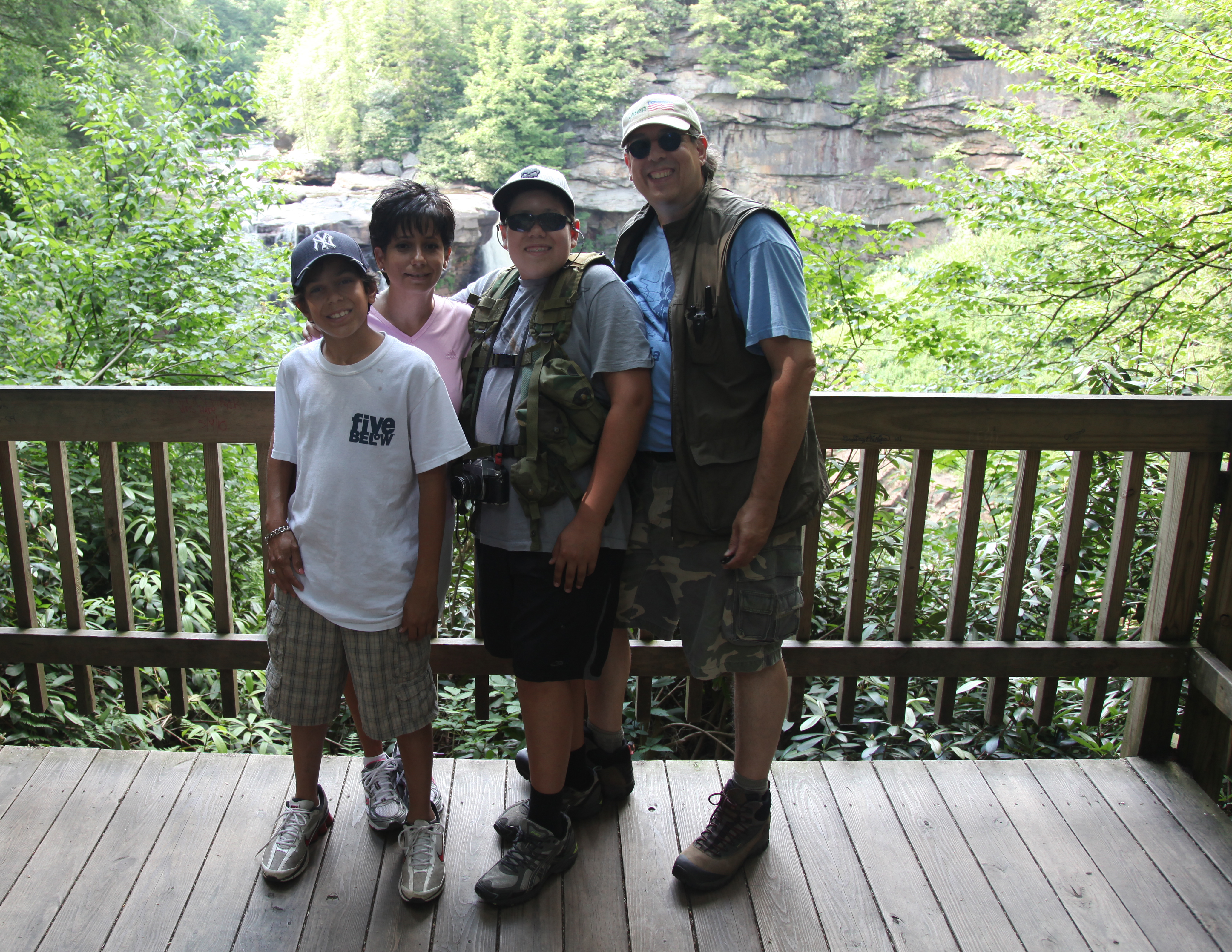 Our Family at the Blackwater Falls Observation Area