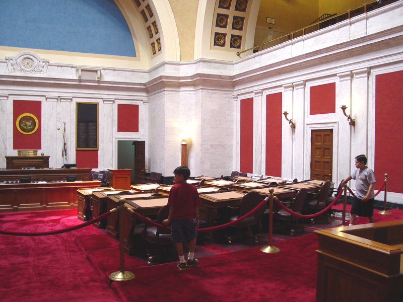 WV State Capitol  - Charleston, WV - Senate Room