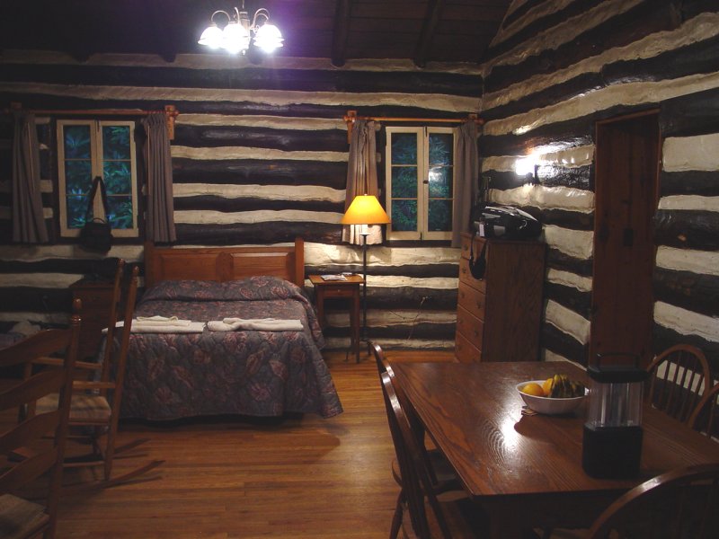 Babcock State Park, WV, Cabin 6, Great Room - Click to Enlarge