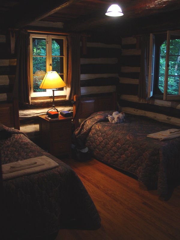 Babcock State Park, WV, Cabin 6, Bedroom