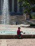 Kids in front of the WV State Capitol  - Charleston, WV