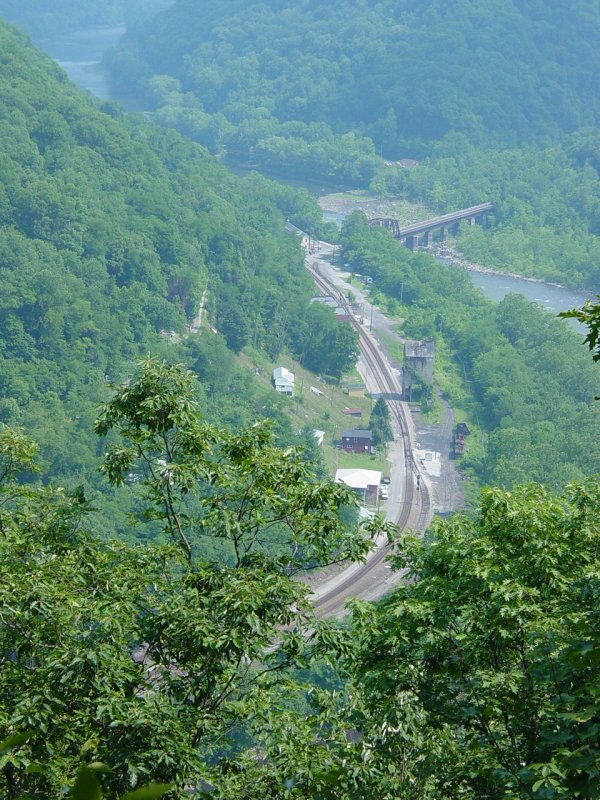 Thurmond, WV, Viewed from Bluff near Concho, WV