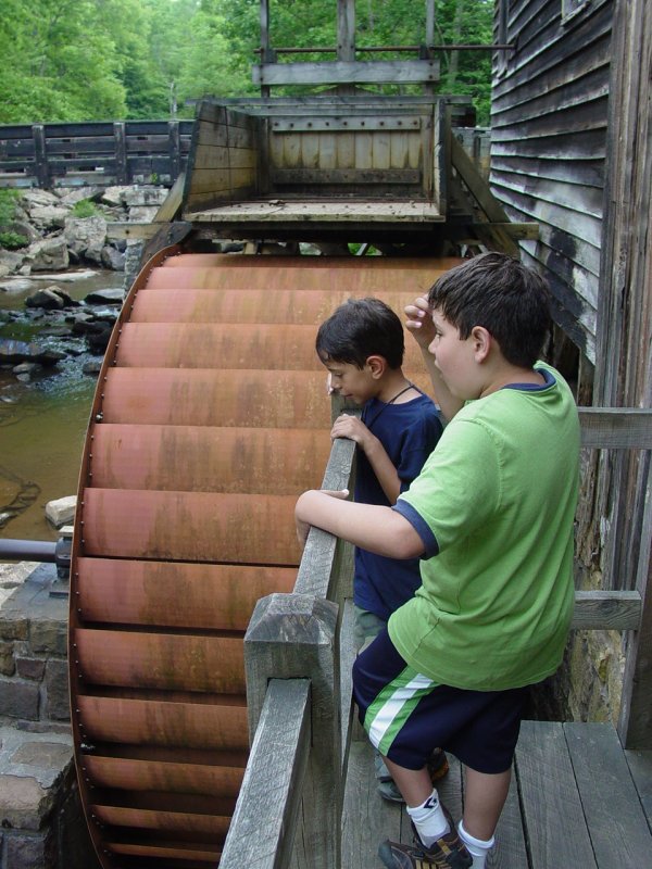 Ted and Tom at Glade Creek Grist Mill at Babcock State Park WV