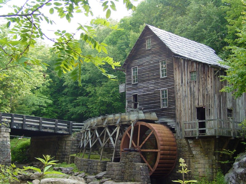 Glade Creek Grist Mill at Babcock State Park WV - Click to Enlarge