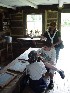Tom, Ted and Maria in School at Beckley Youth Museum of Southern West Virginia
