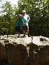 Tom and Ted on Rock near Blackwater Falls