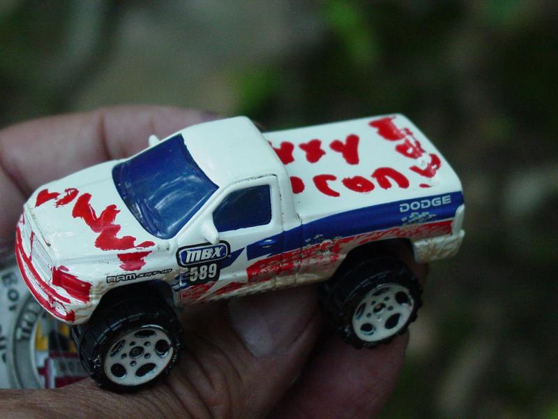 Hey!  Our 4x4icon.com Matchbox Truck from Laurel Caverns Cache!