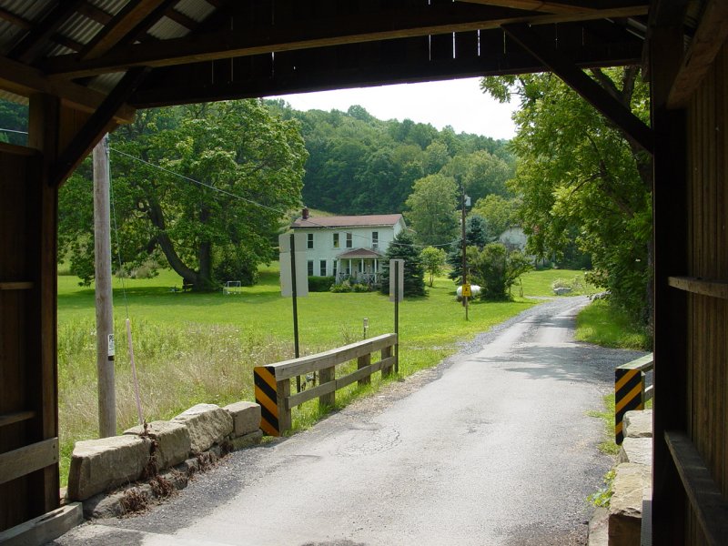 View through the Bridge - King Bridge - The Bridges of Greene County #4