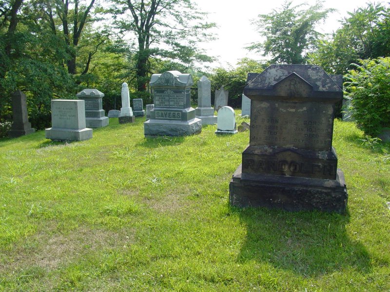 Gravestones near UP,UP,AND AWAY