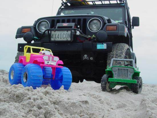 Jeeps on the Beach
