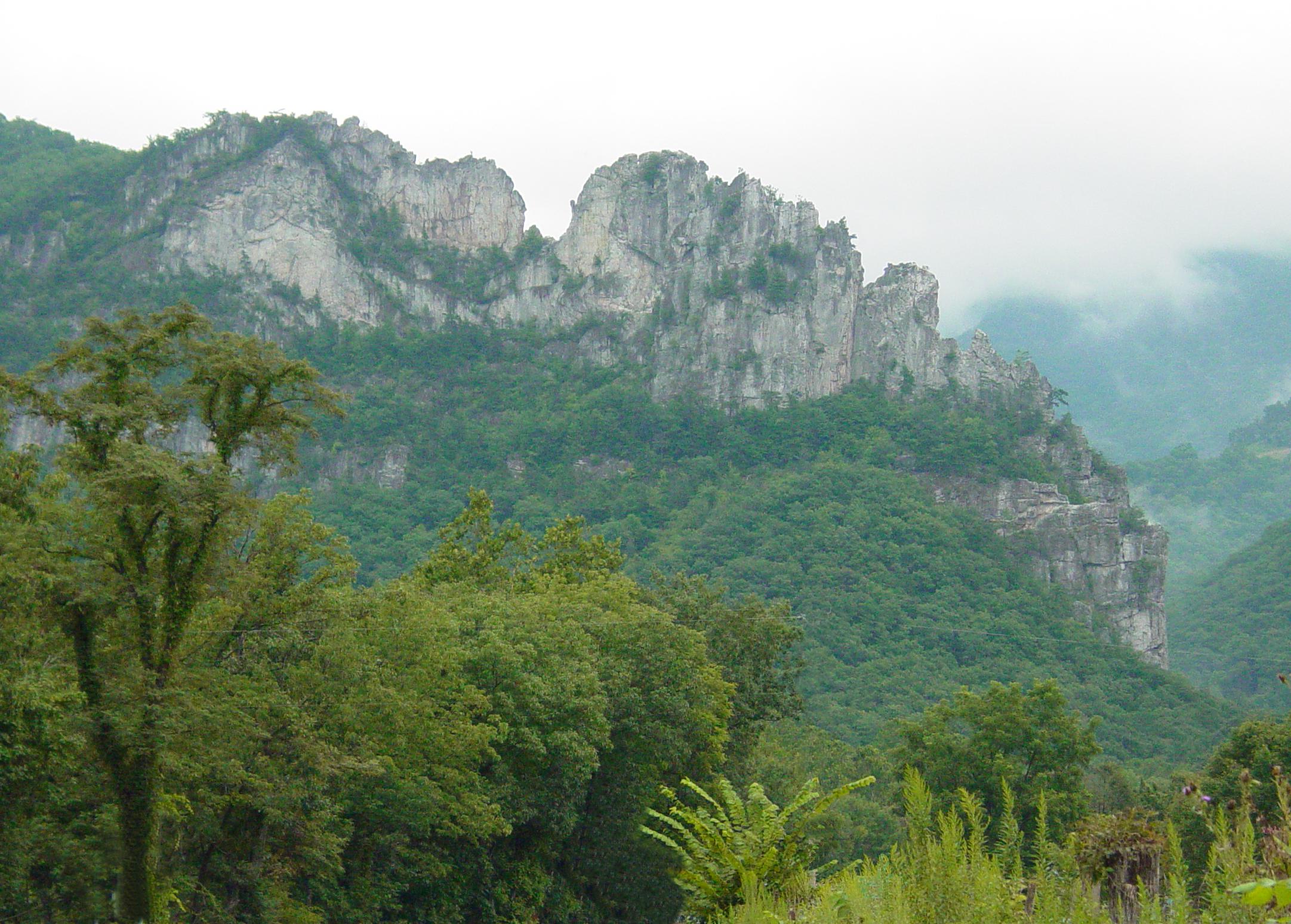 Seneca Rocks - Click to Greatly Enlarge