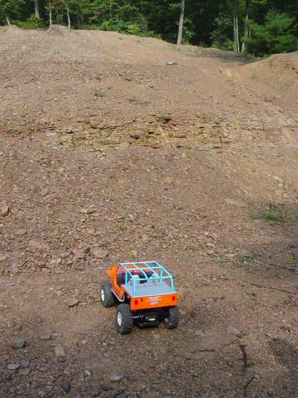 Hill climb with Nylint 1:6 scale RC Rock Crawler - Click to Enlarge