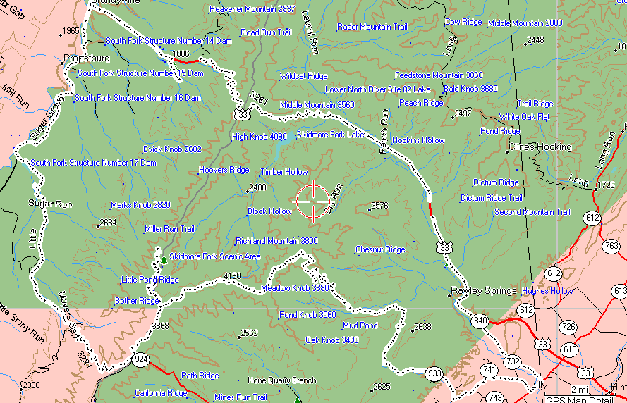 GPS Track Log 10/01/05 - Click to Enlarge