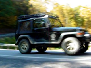 Movie: MOV02834.MPG Movie of Jeep going down the road...