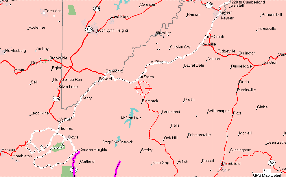 Route to Area - Click to Enlarge