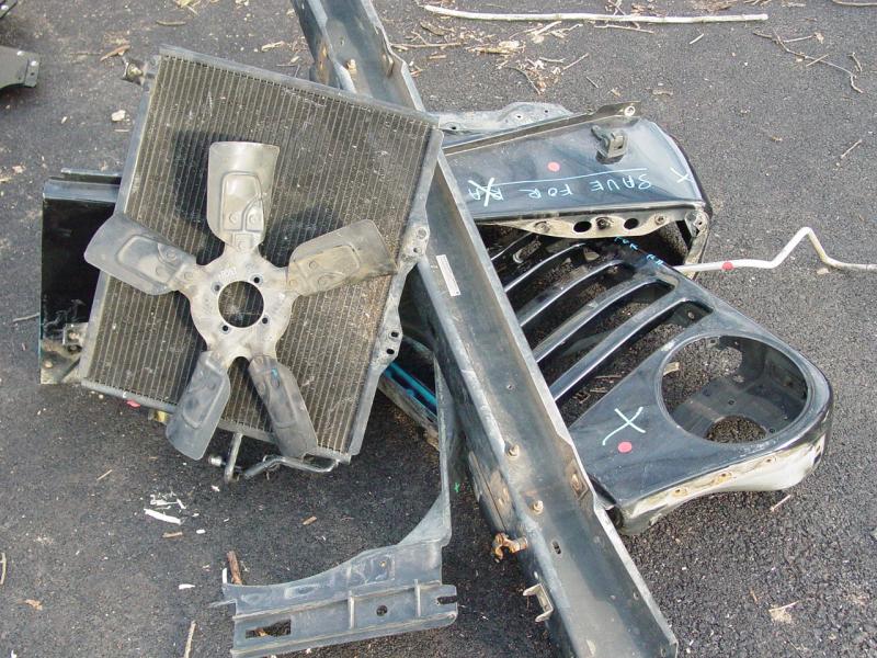 Crash-damaged parts