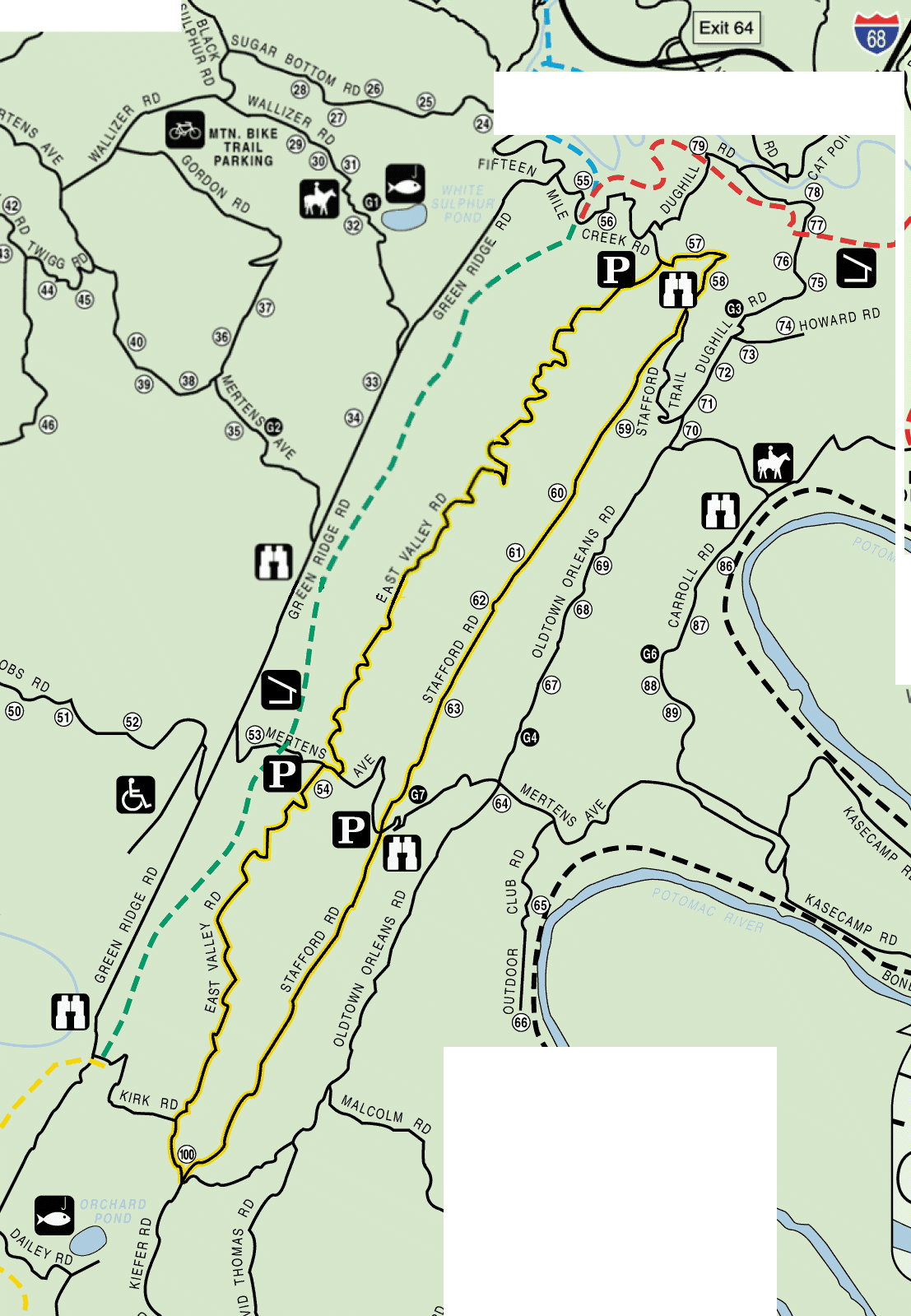 4x4 Icon Green Ridge State Park Composite Map