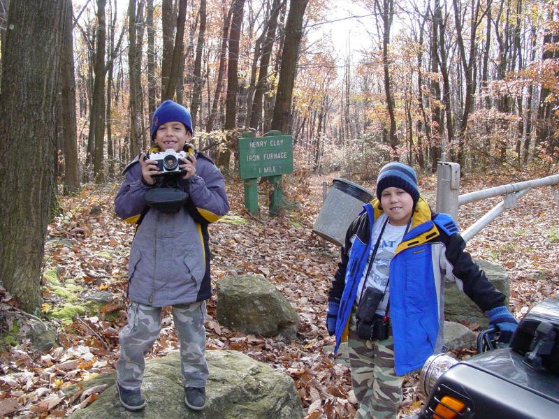 Tom and Ted with cameras - Click to Enlarge