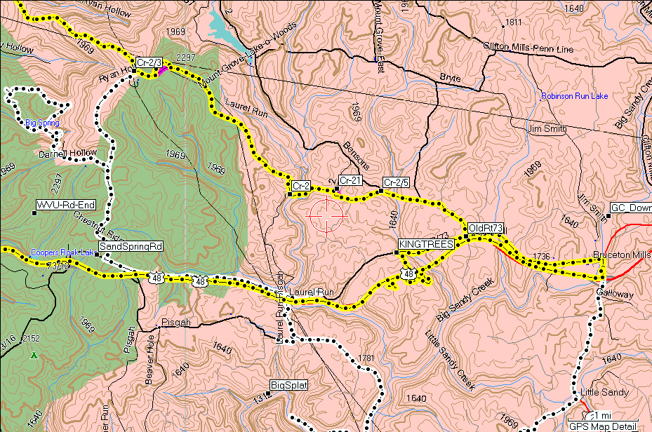 Track Log Legend (Sandy Spring and CR2)