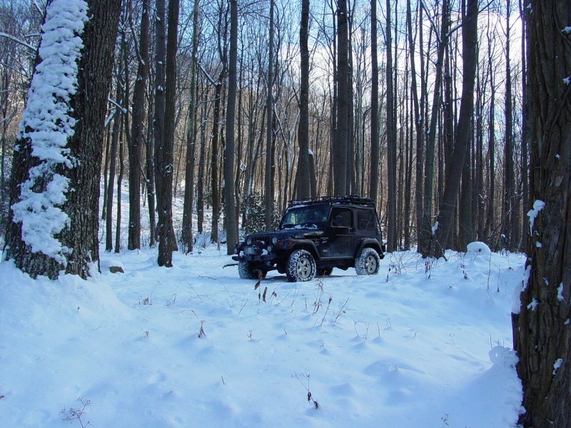 Jeep at Beaver Hole