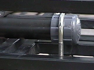 Antenna Storage Tube - Showing front cap and U-Bolt mount - Click to Zoom in