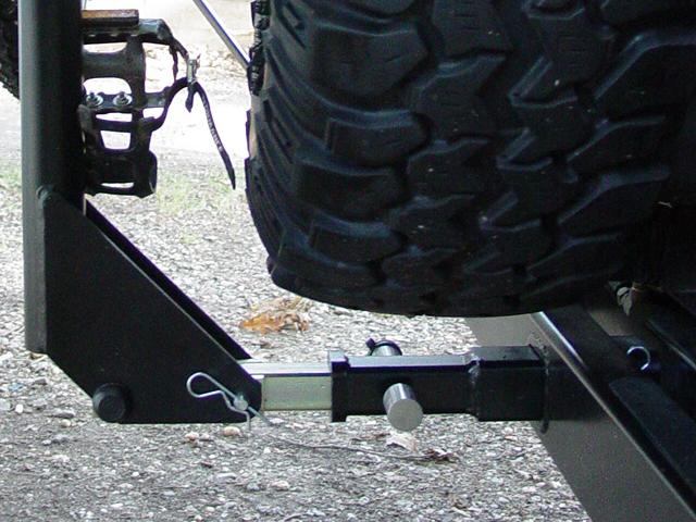Detail of Hitch Adapter and pins - Click to Enlarge