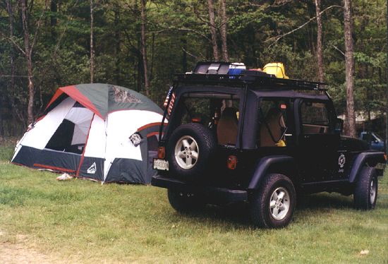 Jeep 3-room family dome tent #4