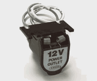 12 volt power outlet with cover