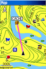 MapGPS 76CSx Screen View