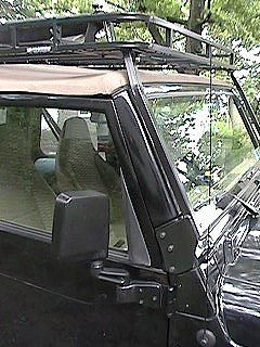 Garvin Wilderness Expedition Rack - Mounting Detail, passenger side/front
