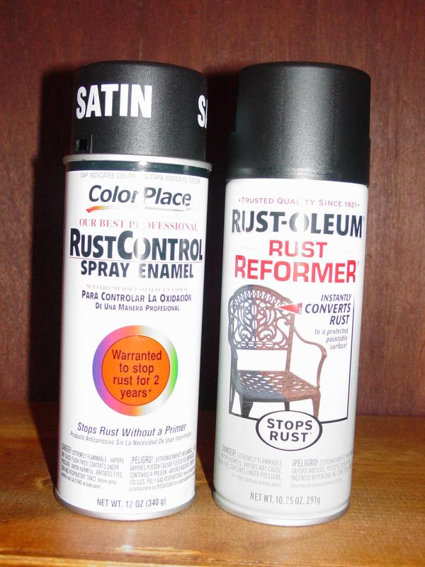 Rustoleum Rust Reformer and Rust Control Enamel - Click to Enlarge