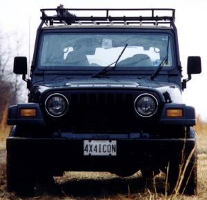 1999 Wrangler Sport with Garvin Wilderness Expedition Rack installed