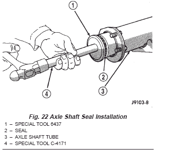 Axle Shaft Seal Install