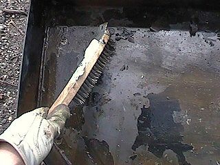 Cleaning Inside of Gas Tank Skid Plate