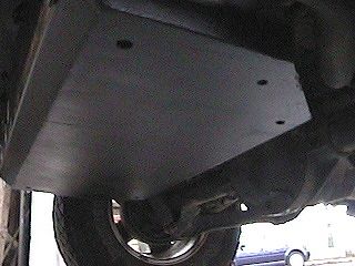 Refinished Gas Tank Skid Plate Installed