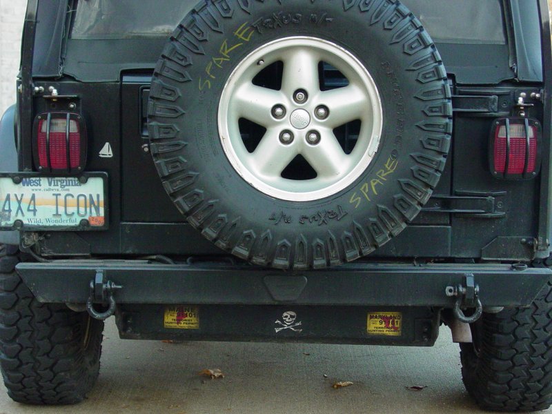 Safari-Style Tail Light Guards - Click to Enlarge