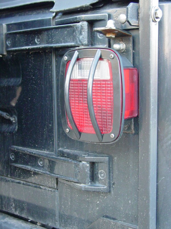 Safari-Style Tail Light Guards - Click to Enlarge